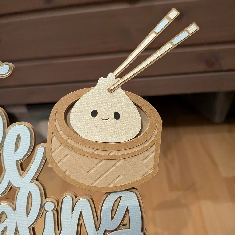 Our Little Dumpling Cake Topper